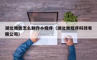 定安湖北微信怎么制作小程序（湖北微程序科技有限公司）